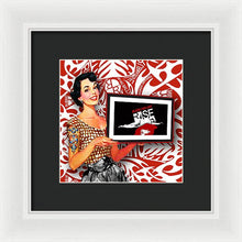 Rise Spokesperson - Framed Print Framed Print Pixels 8.000" x 8.000" White Black