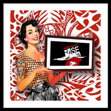 Rise Spokesperson - Framed Print Framed Print Pixels 24.000" x 24.000" Black White