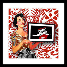 Rise Spokesperson - Framed Print Framed Print Pixels 16.000" x 16.000" Black White