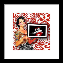 Rise Spokesperson - Framed Print Framed Print Pixels 8.000" x 8.000" Black White