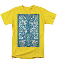 Rubino Blue Floral - Men's T-Shirt  (Regular Fit) Men's T-Shirt (Regular Fit) Pixels Yellow Small 