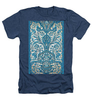 Rubino Blue Floral - Heathers T-Shirt Heathers T-Shirt Pixels Navy Small 