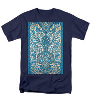 Rubino Blue Floral - Men's T-Shirt  (Regular Fit) Men's T-Shirt (Regular Fit) Pixels Navy Small 