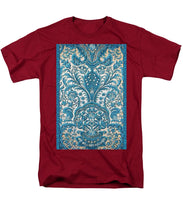 Rubino Blue Floral - Men's T-Shirt  (Regular Fit) Men's T-Shirt (Regular Fit) Pixels Cardinal Small 