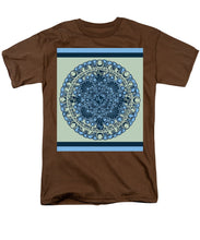 Rubino Blue Green Floral - Men's T-Shirt  (Regular Fit) Men's T-Shirt (Regular Fit) Pixels Coffee Small 