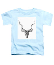 Rubino Buck Horns - Toddler T-Shirt Toddler T-Shirt Pixels Light Blue Small 