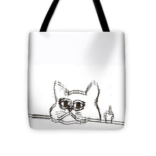 Rubino Cat Finger - Tote Bag