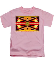 Rubino Flag - Kids T-Shirt Kids T-Shirt Pixels Pink Small 