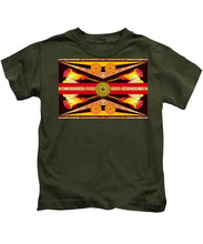 Rubino Flag - Kids T-Shirt Kids T-Shirt Pixels Military Green Small 