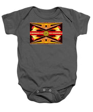 Rubino Flag - Baby Onesie Baby Onesie Pixels Charcoal Small 