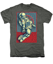 Rubino Float Astronaut - Men's Premium T-Shirt Men's Premium T-Shirt Pixels Platinum Heather Small 