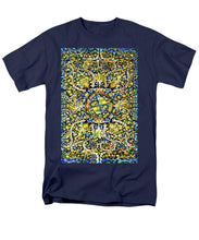 Rubino Floral Carpet - Men's T-Shirt  (Regular Fit) Men's T-Shirt (Regular Fit) Pixels Navy Small 