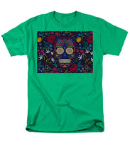 Rubino Floral Skull - Men's T-Shirt  (Regular Fit)