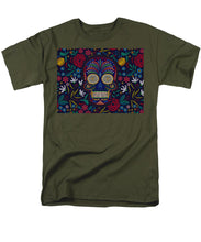 Rubino Floral Skull - Men's T-Shirt  (Regular Fit)