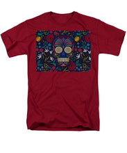 Rubino Floral Skull - Men's T-Shirt  (Regular Fit)