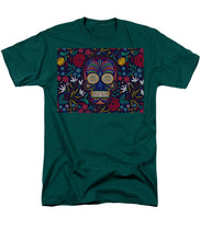 Rubino Floral Skull - Men's T-Shirt  (Regular Fit)