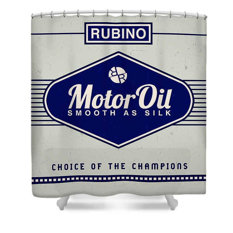 Rubino Motor Oil - Shower Curtain Shower Curtain Pixels 71