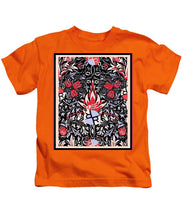 Rubino Purple Floral - Kids T-Shirt Kids T-Shirt Pixels Orange Small 