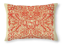 Rubino Red Floral - Throw Pillow