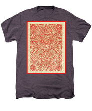 Rubino Red Floral - Men's Premium T-Shirt