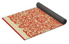 Rubino Red Floral - Yoga Mat