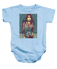 Rubino Red Lady - Baby Onesie Baby Onesie Pixels Light Blue Small 