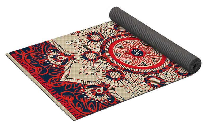 Rubino Red Zen Namaste - Yoga Mat – Rubino Creative Fine Art