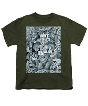 Rubino Rise Under Water - Youth T-Shirt Youth T-Shirt Pixels Military Green Small 