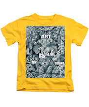 Rubino Rise Under Water - Kids T-Shirt Kids T-Shirt Pixels Yellow Small 