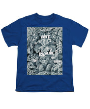 Rubino Rise Under Water - Youth T-Shirt Youth T-Shirt Pixels Royal Small 