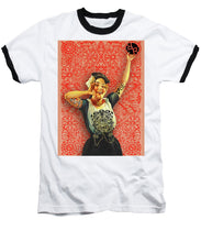 Rubino Rise Woman - Baseball T-Shirt Baseball T-Shirt Pixels White / Black Small 