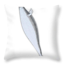 Rubino Whale Finger - Throw Pillow Throw Pillow Pixels 16" x 16" Yes 