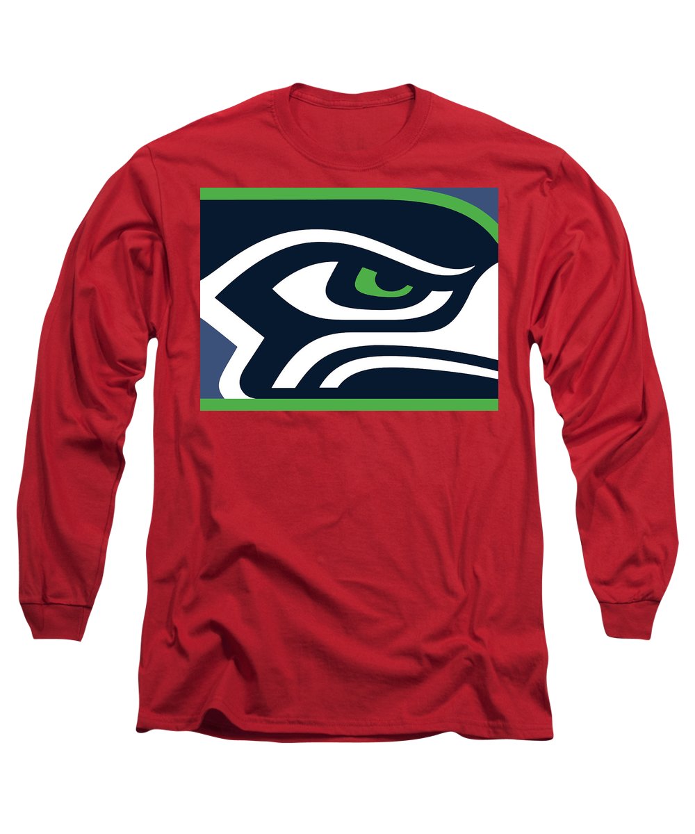 NFL Seattle Seahawks Football Long Sleeve Shirt Navy S (Small