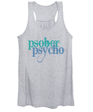 Sober Psycho One Day At A Time AA NA Tee Tees T-Shirt - Women's Tank Top