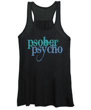 Sober Psycho One Day At A Time AA NA Tee Tees T-Shirt - Women's Tank Top