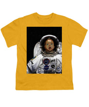 Space Baby - Youth T-Shirt Youth T-Shirt Pixels Gold Small 