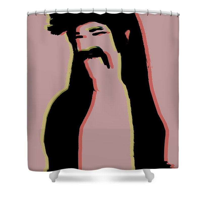 The Mullet Pinkish - Shower Curtain