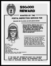 Unabomber Ted Kaczynski Wanted Poster 1 - Framed Print