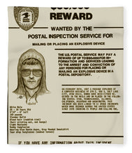 Unabomber Ted Kaczynski Wanted Poster 2 - Blanket