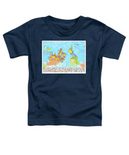 Upside Down Map Perspective - Toddler T-Shirt