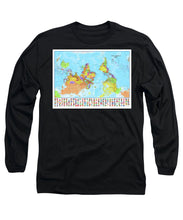 Upside Down Map Perspective - Long Sleeve T-Shirt