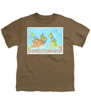 Upside Down Map Perspective - Youth T-Shirt