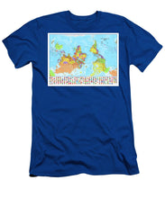 Upside Down Map Perspective - Men's T-Shirt (Athletic Fit)