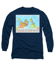 Upside Down Map Perspective - Long Sleeve T-Shirt