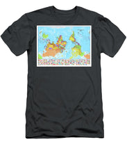 Upside Down Map Perspective - Men's T-Shirt (Athletic Fit)