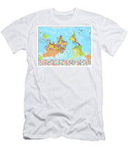 Upside Down Map Perspective - Men's T-Shirt (Athletic Fit)