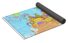 Upside Down Map Perspective - Yoga Mat