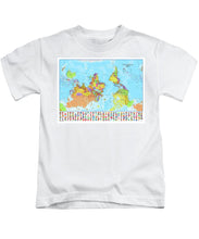 Upside Down Map Perspective - Kids T-Shirt