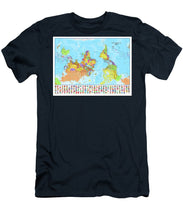 Upside Down Map Perspective - Men's T-Shirt (Athletic Fit)