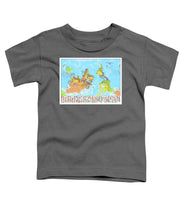 Upside Down Map Perspective - Toddler T-Shirt